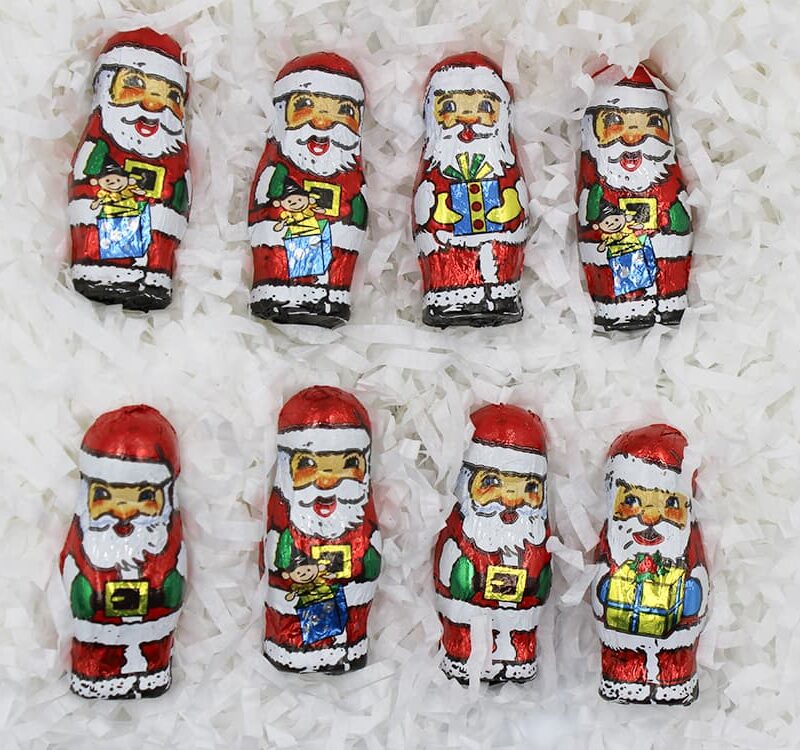 Mini Chocolate Santas