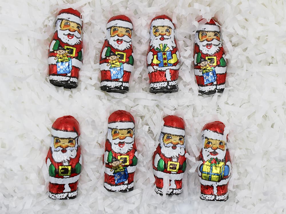 Mini Chocolate Santas