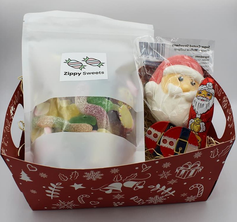 Red Christmas Sweet Hamper