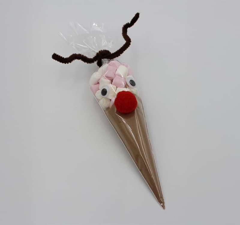 Reindeer Hot Chocolate Cone